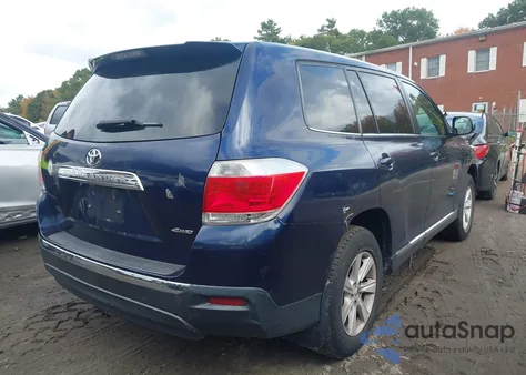2013 Toyota Highlander Base V6 from USA, damaged, VIN 5TDBK3EH6DS210852